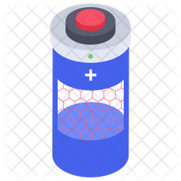 Nano Battery Status Icon - Download in Isometric Style