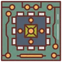 Nano Circuit Motherboard Hardware Icon