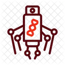 Nano Machine Biology Scientific Icon