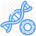 Nano Manipulation Dna Structure Genetic Engineering Icon