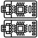 Nano Resistores Resistores Fixos Chips Ícone