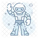 Nano Robot Bionic Man Humanoid Icon
