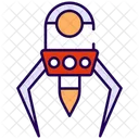 Nano Robot Artificial Intelligence Bionic Man Icon