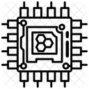 Nano Computador Biocomputador Sensor Inteligente Ícone