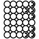 Nanocristalino Cristais Atomos Ícone