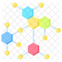 Nanotechnologie Molecule Science Icône