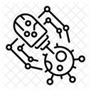 Nanotechnologie Mikrorobotik Nanobot Symbol