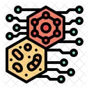 Nanotechnology Polymer Particles Icon