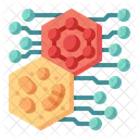 Nanotechnology Polymer Particles Icon