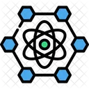 Nanotechnology Atomic Hexagon Icon