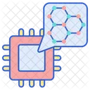 Nanotechnology Atom Molecule Icon