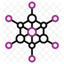 Nanotecnologia Atomo Particulas Ícone