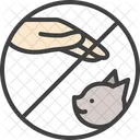 Não toque no animal de estimação  Ícone