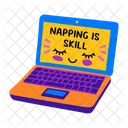 Napping Skill Sleeping Laptop Icon