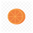 Naranja Comida Fondo Icono