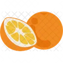 Naranja Comida Fondo Icon