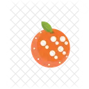 Naranja Fondo Saludable Icono