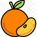 Naranja Fruta Saludable Icono