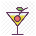 Naranja Coctel Alcohol Icono