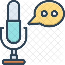 Narrative Icon - Download in Colored Outline Style