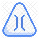 Narrow Bridge Road Sign Narrow Road Sign Icon