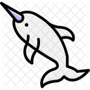 Narwal Saugetier Stosszahn Symbol
