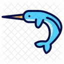Narwal Wal Meerestier Symbol
