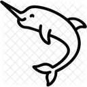 Narwal Wal Delfin Symbol