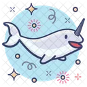 Narwal Zahnwal Saugetier Symbol