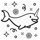 Narwal Zahnwal Saugetier Symbol