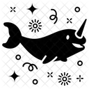 Narwal Zahnwal Saugetier Symbol