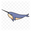 Narwhal Whale Shark Icon