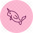 Narwhal Ocean Marine Icon