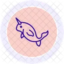 Narwhal Ocean Marine Icon