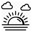 Clima Ensolarado Sol Ícone