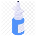 Nasenspray Nasenspray Spruhflasche Symbol