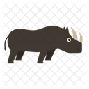 Nashorn Tier Zoo Symbol