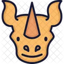 Nashorn Tier Nashorn Symbol