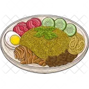 Nasi Kuning Food Dinner Icon