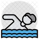 Natacion Nadador Piscina Icono