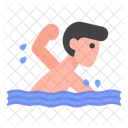 Nadar Nadar Agua Icono