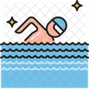Natacion Nadador Jugador Icono