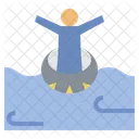 Disfrutar Flotar Relajarse Icono