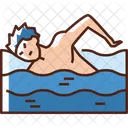 Natacion Piscina Agua Icono