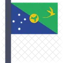 Natal Ilha Bandeira Ícone