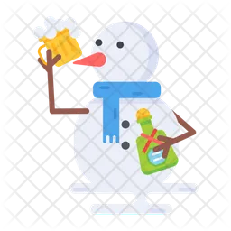 Boneco de neve de natal  Ícone