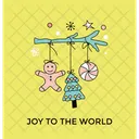 Natal Acessorios Brinquedos Ícone