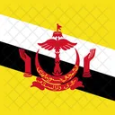 Nation Of Brunei Abode Of Peace Flag Icon