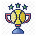 National Champoinships Baseball Trophy Champion Trophy Icon