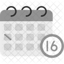 National Day Calendar Celebration Icon